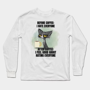 Moody Cat Long Sleeve T-Shirt